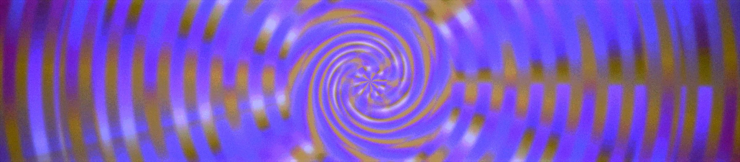 A violet and gold spiral